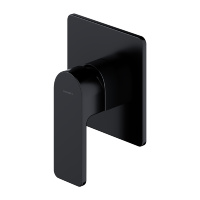 Mezclador de ducha Omnires Baretti de montaje empotrado, negro mate (BA7845BL)