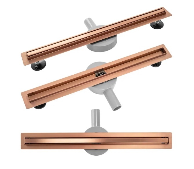 drain Rea Neo Slim Pro 600 mm, brushed cooper (REA-G0650)