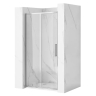 shower door Rea Rapid Slide 100x195 safety glass, transparent, chrome (REA-K5600)