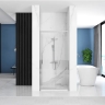 shower door Rea Rapid Slide 100x195 safety glass, transparent, chrome (REA-K5600)