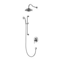 Sistema de ducha empotrado Omnires Armance cromado (SYSAM20CR)