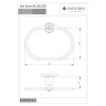 towel holder Omnires Art Line chrome, ring (AL53230CR)