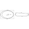 washbasin Rea Roxy 59 58x37 white (REA-U8740)