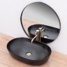 washbasin Rea Cleo 60,5x41 black matt (Rea-U0035)