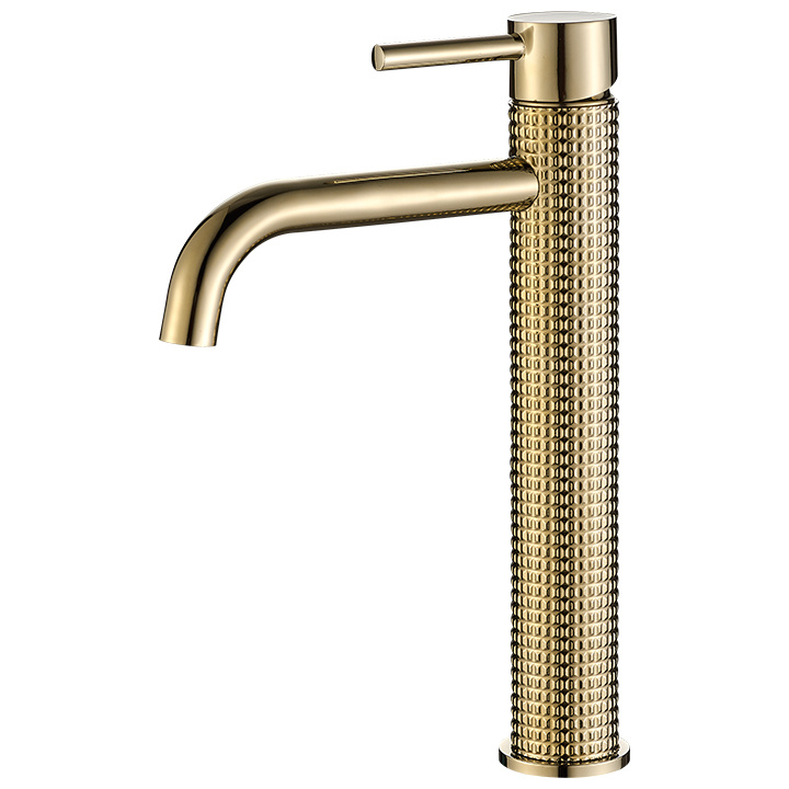 Mezclador de lavabo Rea Gusto dorado, alto (REA-B8405)
