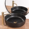 Mezclador de lavabo Rea Gusto dorado, alto (REA-B8405)