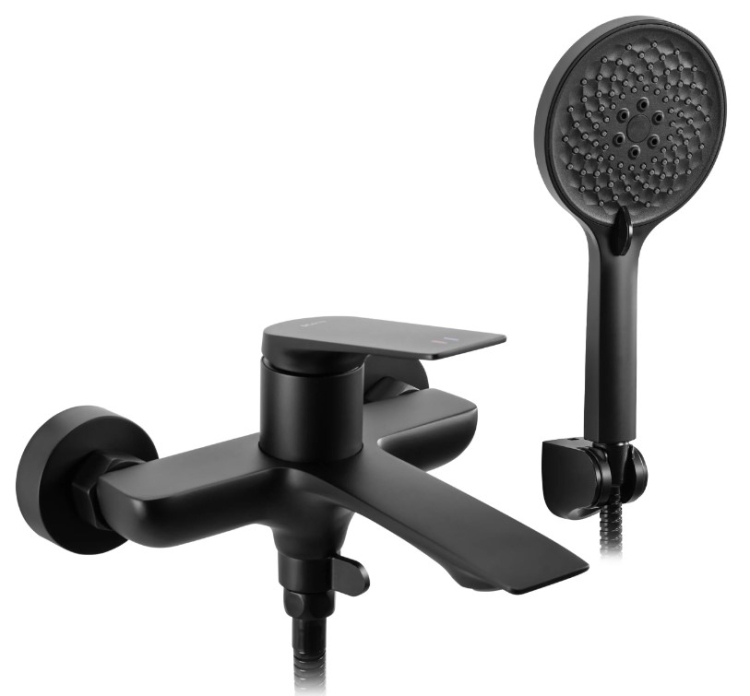 Bath mixer Rea Avalon black matt (REA-B1128)