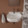умывальник Omnires Ovo M+ 55,5x38,5 угловой, правый, gloss white (OVO555UWPBP)