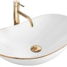 washbasin Rea Royal Gold Edge 36x62,5 white (REA-U8570)