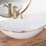 washbasin Rea Royal Gold Edge 36x62,5 white (REA-U8570)