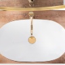 washbasin Rea Royal Gold Edge 36x62,5 white (REA-U8570)