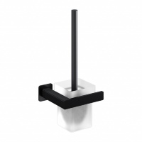 Escobilla de baño Omnires Nelson negra mate (NL80620BL)