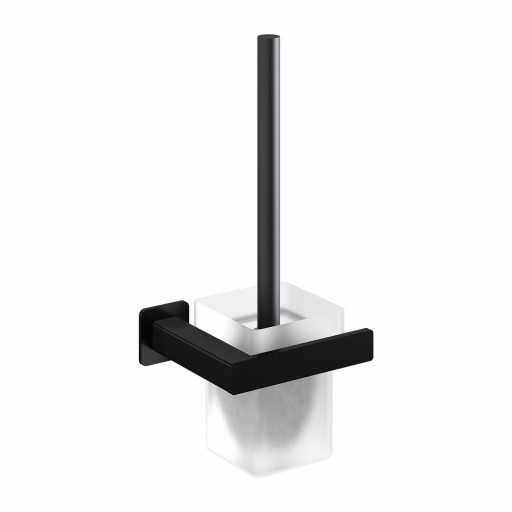 Escobilla de baño Omnires Nelson negra mate (NL80620BL)