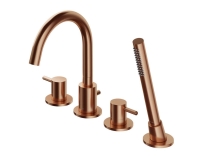 Mezclador de bañera Omnires Y de cobre cepillado (Y1232CPB)