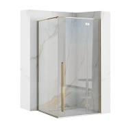 Cabina de ducha Rea Fargo 90x120 cristal de seguridad dorado transparente (REA-K6614)