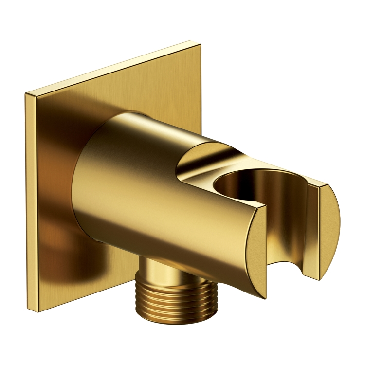 shower hose connection with holder Omnires brushed gold (8873C/KGLB)
