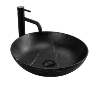 Lavabo Rea Fibo 40,5x40,5 negro mate (REA-U3301)