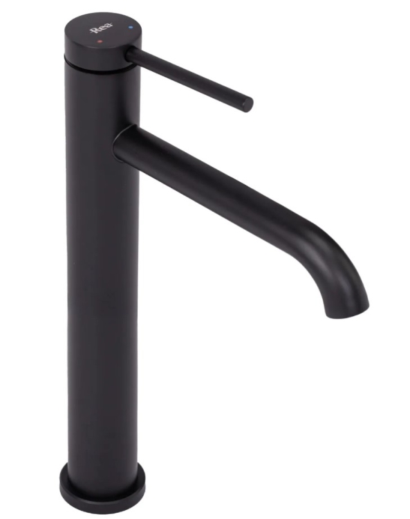 Mezclador de lavabo Rea Clif negro mate alto (REA-B5325)