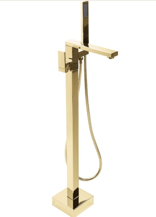 Mezclador de baño Rea Tery de pie, dorado (REA-B5306)