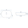 Lavabo Rea Cleo 60,5x41 blanco (REA-U0024)