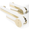 washbasin mixer Rea Melia low, white-gold (REA-B2708)