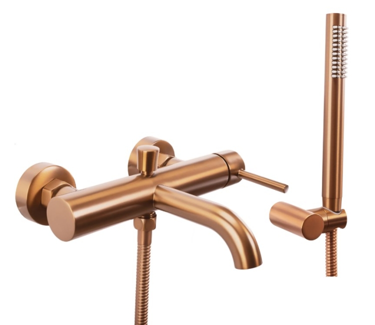 Mezclador de baño Rea Lungo cobre mate (REA-B1115)