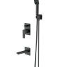 Omnires Parma concealed shower system, graphite (SYSPMW01GR)