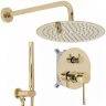 душевая система Rea Lungo Diamond скрытого монтажа, gold + box (REA-P6964)
