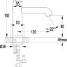 Mezclador de lavabo Omnires Y negro (Y1210NBL)