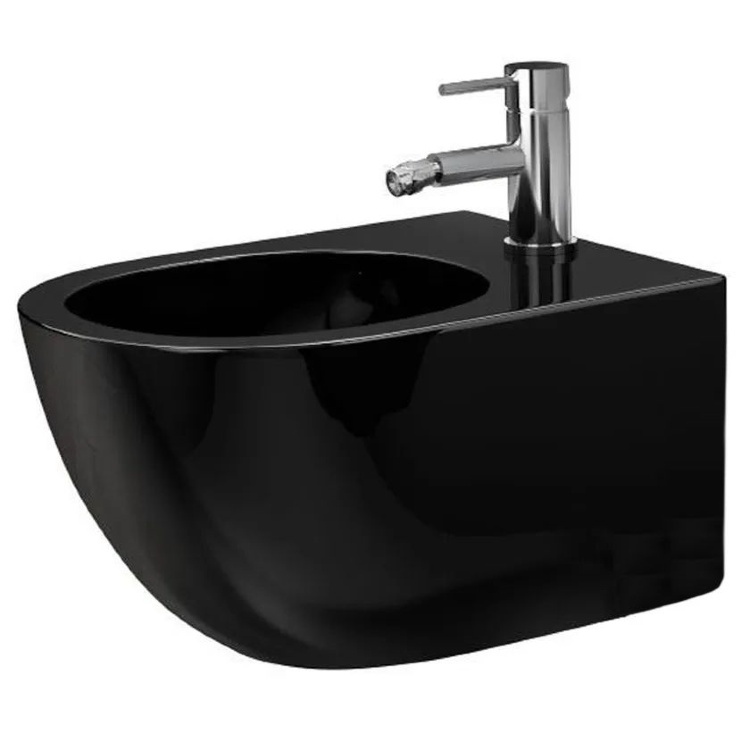 bidet Rea Carlo Mini wall hung, matt black (REA-C6380)
