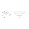 washbasin Rea Daisy 48.2x61.2 white (REA-U0875)