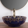 washbasin Rea Marina 42.5x42.5 blue (REA-U3300)