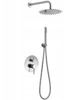 Conjunto de ducha empotrado Rea Lungo cromado (REA-P8007) 