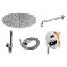 Conjunto de ducha empotrado Rea Lungo cromado (REA-P8007) 