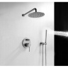 Conjunto de ducha empotrado Rea Lungo cromado (REA-P8007) 