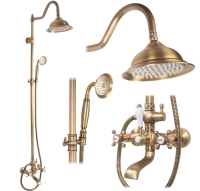 Sistema de ducha Rea Bergamo bronce antiguo (REA-P5002)