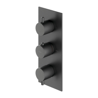 concealed bath and shower mixer Omnires Y brushed graphite (Y1238/KROGR)