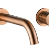 Mezclador de lavabo empotrado Rea Lungo cobre cepillado (REA-B4600)