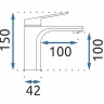 смеситель для умывальника Rea Marco tytan (REA-B5061)