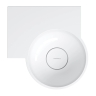 умывальник Omnires Ovo M+ 34,5х33,5 угловой, левый, gloss white (OVO335UWLBP)
