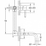 Mezclador de lavabo empotrado Omnires Y cromado (Y1215NCR)