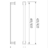 towel holder Omnires Nelson black mat (NL80214BL)
