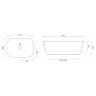 Lavabo Rea Belinda Mini 25,5x37 blanco (REA-U5667)