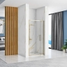 Puerta de ducha Rea Rapid Swing 90x195, cristal de seguridad, transparente, dorado (REA-K5618)