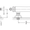 shower mixer Omnires Armance gold (AM5240GL)