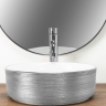 Lavabo Rea Sami 36x36 cepillado plata (REA-U3304)