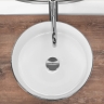 Lavabo Rea Sami 36x36 cepillado plata (REA-U3304)
