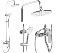 Sistema de ducha Rea Salton cromado (REA-P2408)