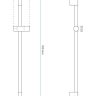 Shower holder Rea gold (REA-P6500)