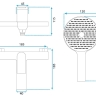 Mezclador de baño Rea Avalon dorado (REA-B1129)
